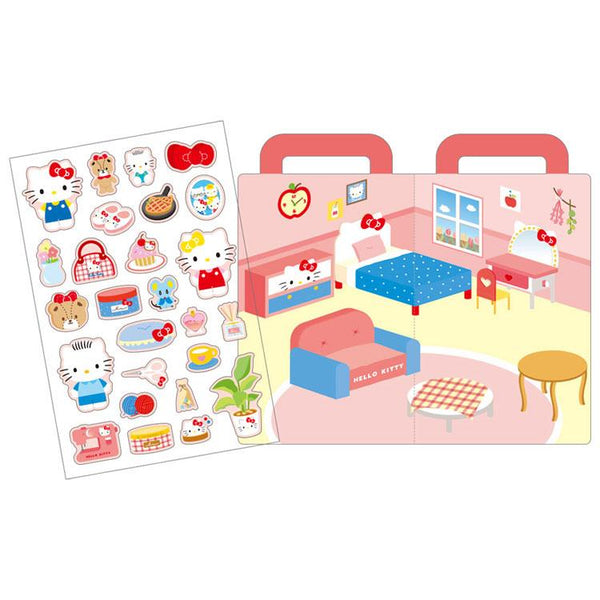 sanrio-characters-enjoy-sticker-set--hello-kittys-room-puffy-marshmallow-decorative-decals