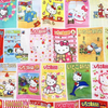 Twinkle Glory Hello Kitty Strawberry Newspaper Y2K print on a lightweight polyester foldable eco bag