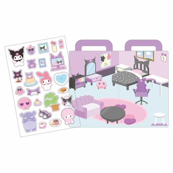 sanrio-characters-enjoy-sticker-set--kuromis-room-puffy-marshmallow-decorative-decals