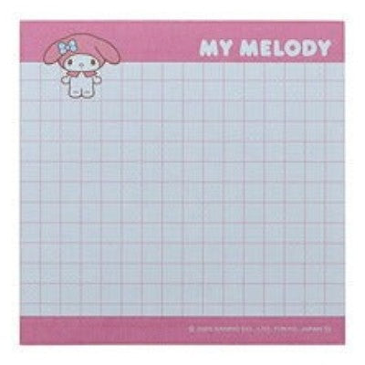 sanrio-my-melody-notepad-with-fluffy-clip