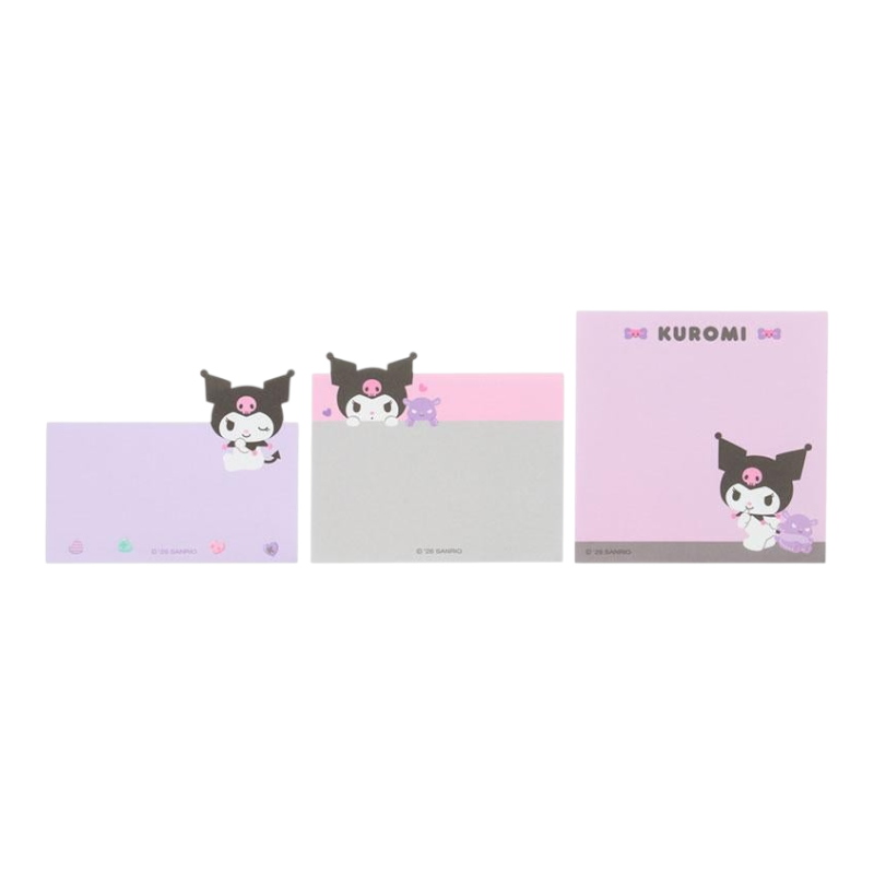 sanrio-kuromi-threetier-memo-pad