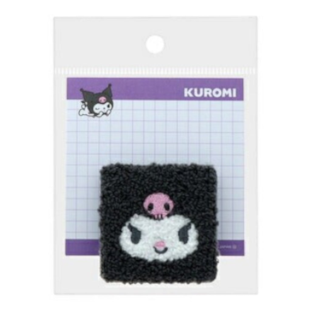 sanrio-kuromi-notepad-with-fluffy-clip