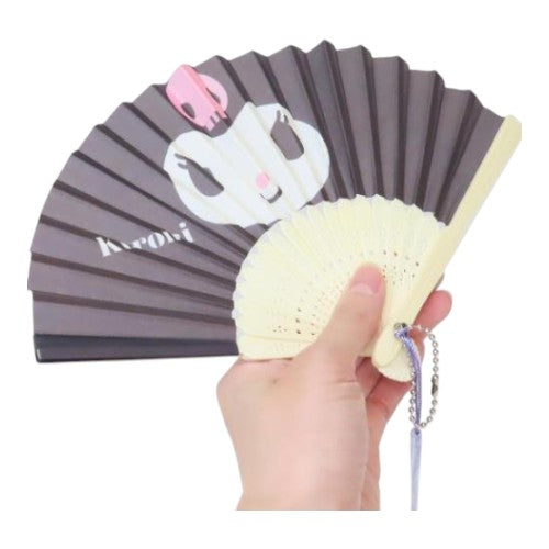 sanrio-kuromi-pocket-friends-foldable-mini-folding-fan-keychain