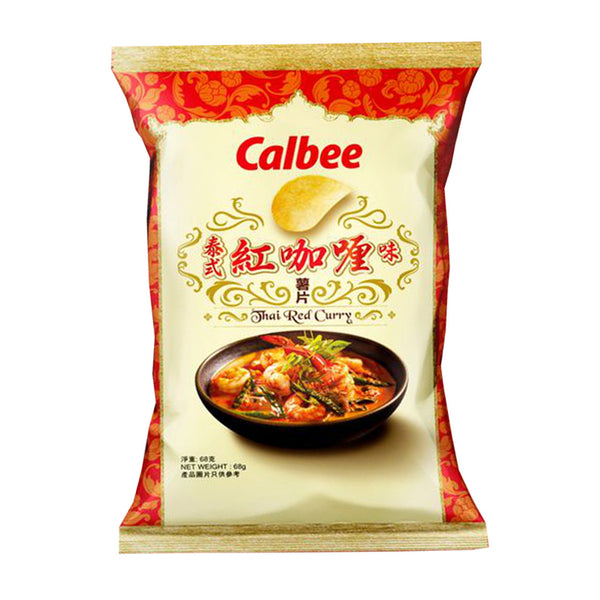 Calbee Red Curry Flavour Potato Chips 68g