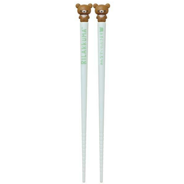 Chairoikoguma Chopsticks With Head 18.5cm