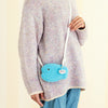 Chiikawa Fish-Shaped Shoulder Pouch with Hachiware Mascot Charm