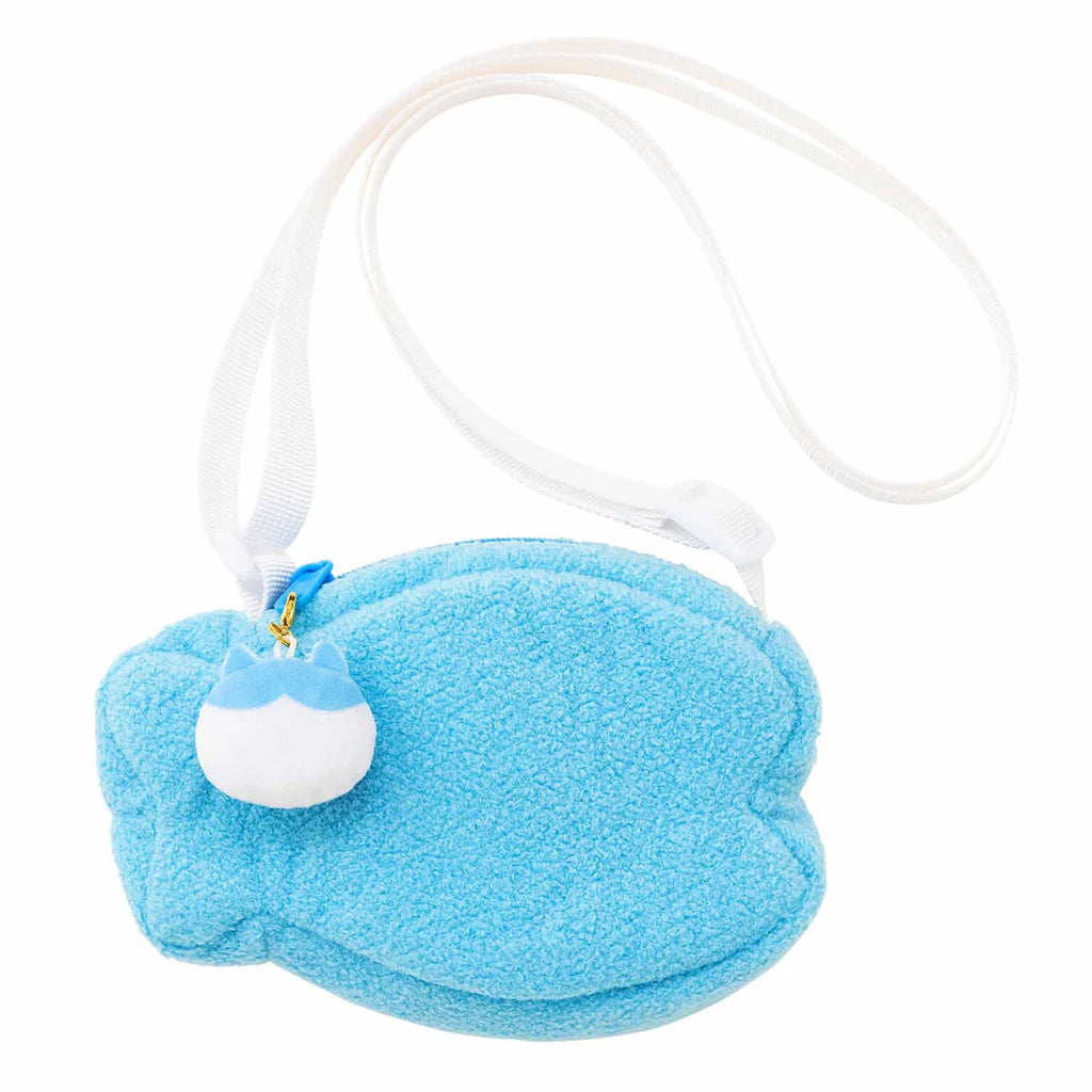 Chiikawa Fish-Shaped Shoulder Pouch with Hachiware Mascot Charm