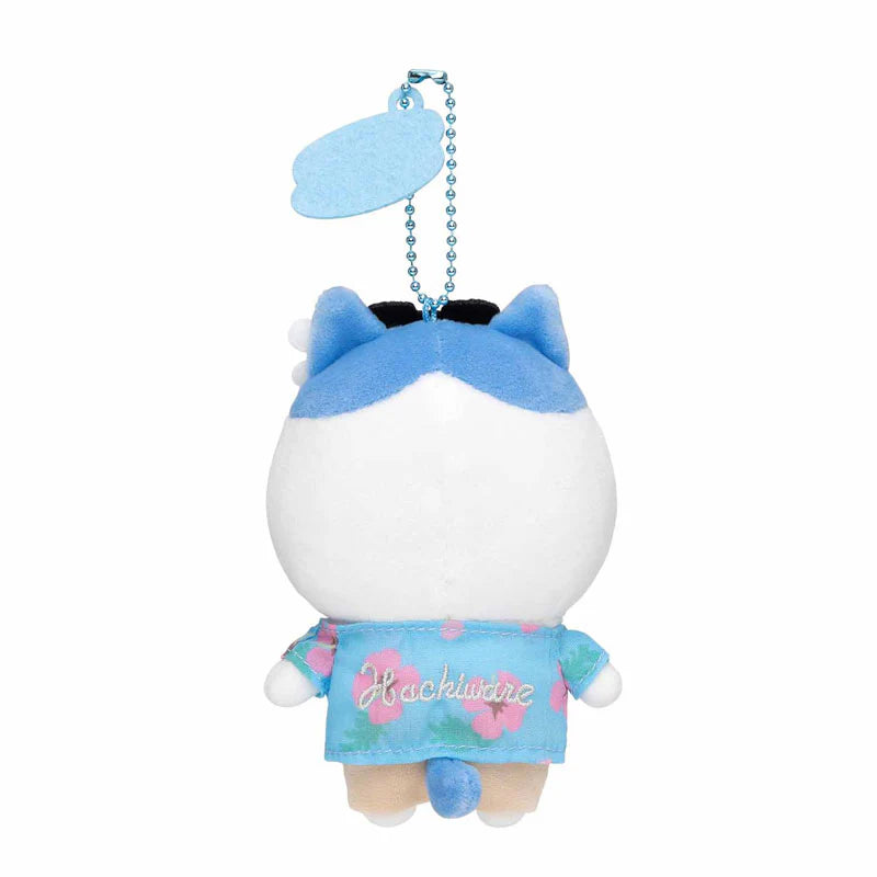 Chiikawa Hachiware Hawaiian Shirt Plush Mascot Keychain