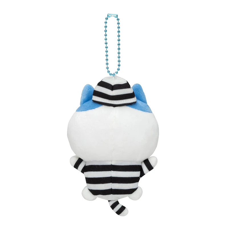 Chiikawa Hachiware Prisoner Costume Plush Mascot Keychain