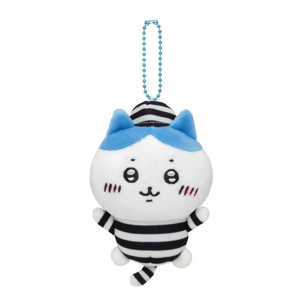 Chiikawa Hachiware Prisoner Costume Plush Mascot Keychain