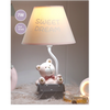 Twinkle Glory cute bear resin night light with a Sweet Dream lampshade and dimmable eye-shielding LED illumination