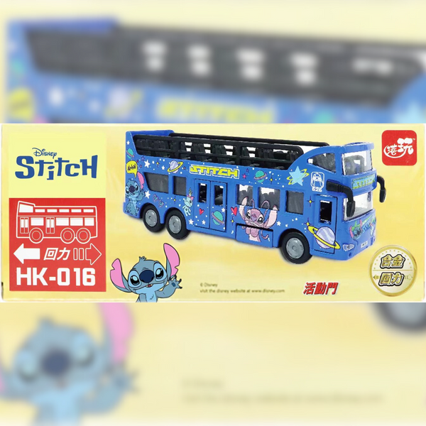 Disney Stitch Double Decker Bus Toy