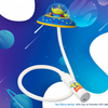 Twinkle Glory Disney Toy Story Alien UFO LED desk lamp with a flexible white neck and rechargeable USB port.