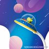 Twinkle Glory Disney Toy Story Alien UFO spaceship LED desk lamp with flexible neck and natural white light