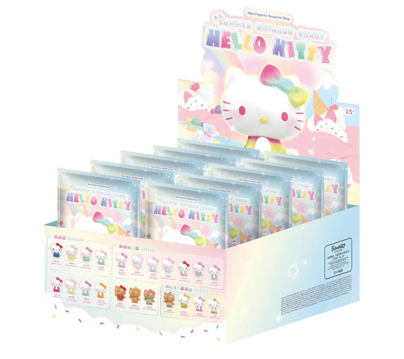 Hello Kitty Summer Rainbow Candy Mini Figures Surprise Bag