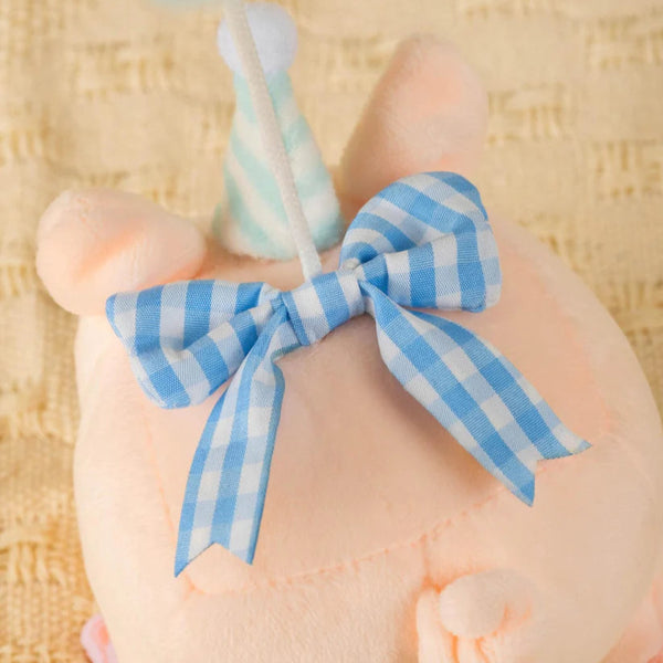 LuLu the Piggy Sky Blue Balloon Plush Keychain