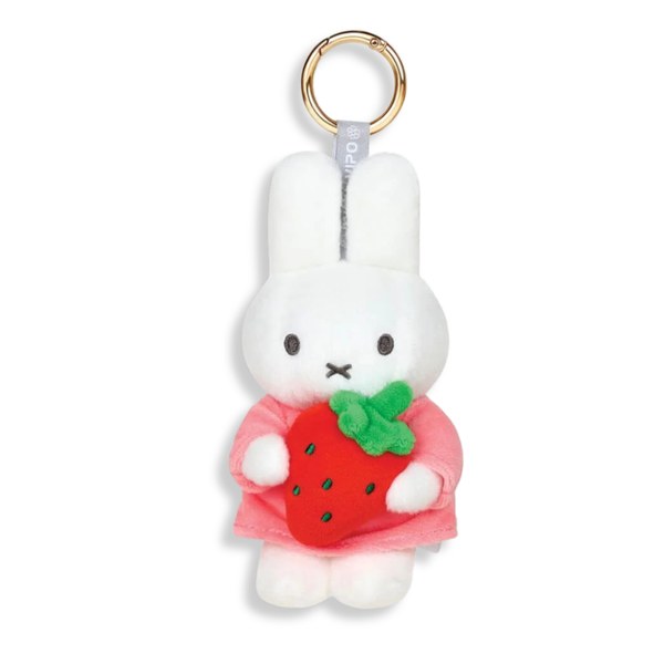 Miffy with Strawberry Keychain