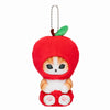 Mofusand Apple Cat Plush Keychain