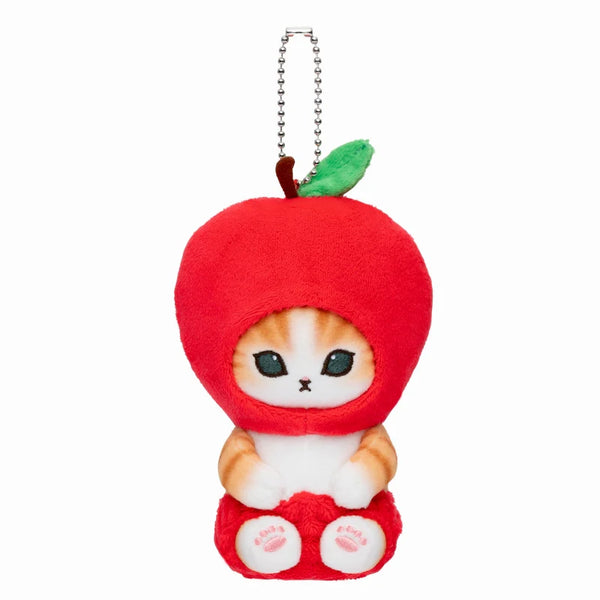 Mofusand Apple Cat Plush Keychain