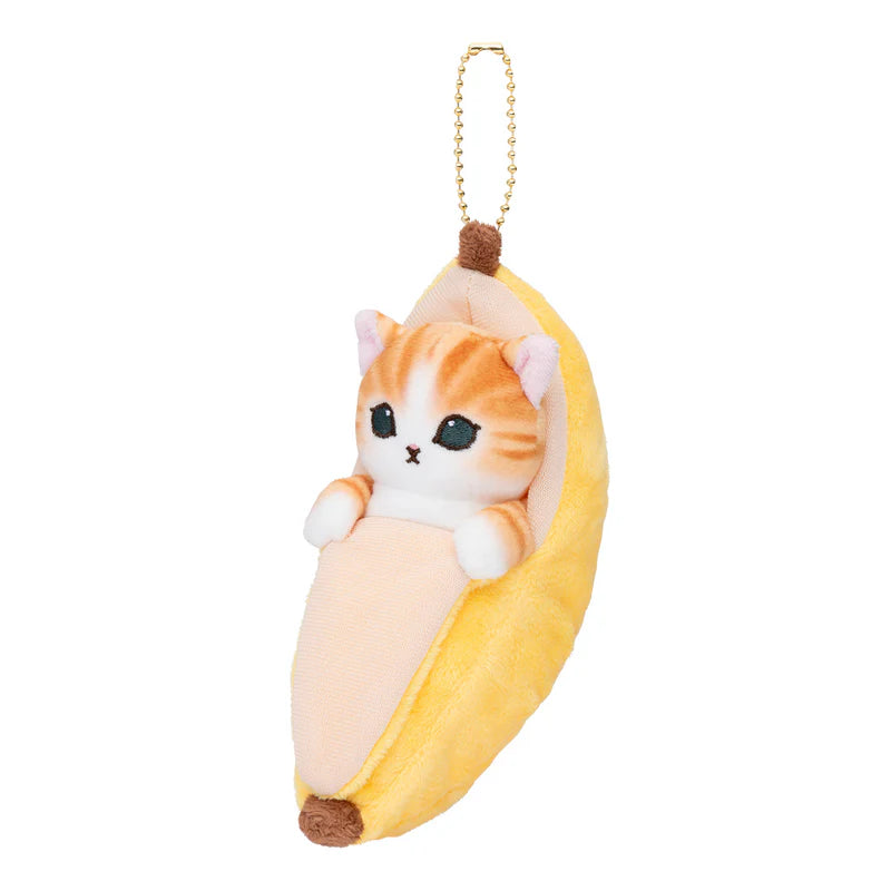 Mofusand Banana Cat Plush Keychain