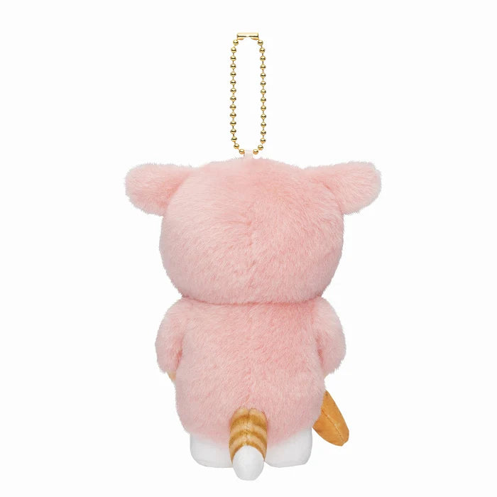 Mofusand Bunny Pajamas Pink Cat Plush Keychain