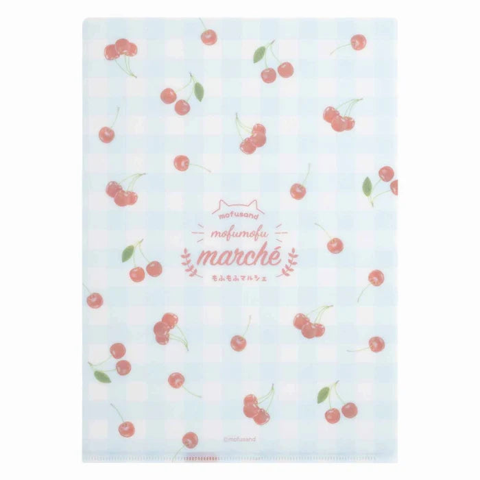 Mofusand Cherry Cats A4 Clear File Folder