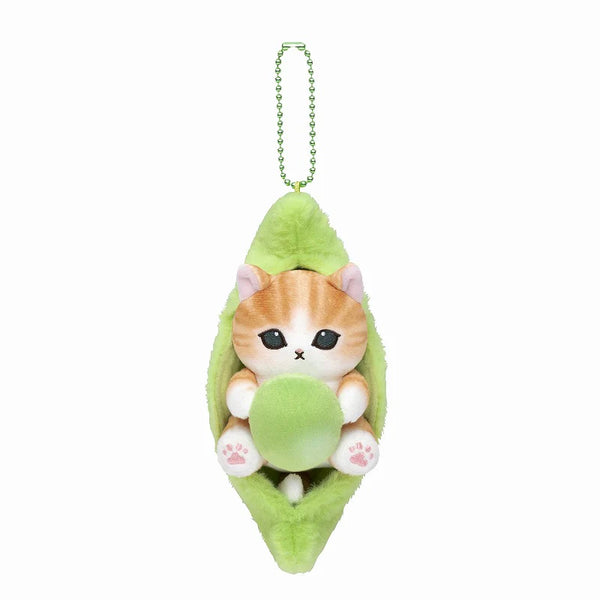 Mofusand Edamame Cat Plush Keychain