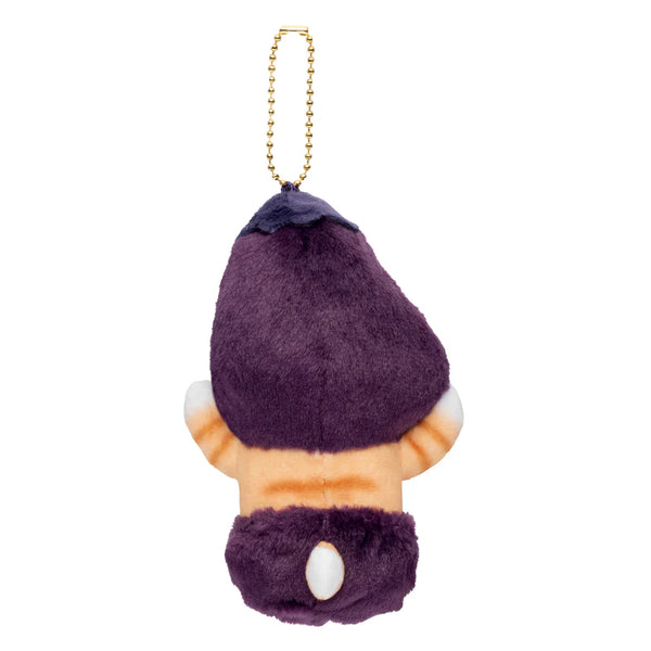 Mofusand Eggplant Cat Plush Keychain