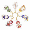 Mofusand Marche Cats in Fruit & Veggie Costumes Acrylic Keychain Set of 7