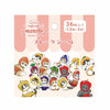 Mofusand Marche Cats in Fruits & Veggies Pink Flake Stickers 36pcs