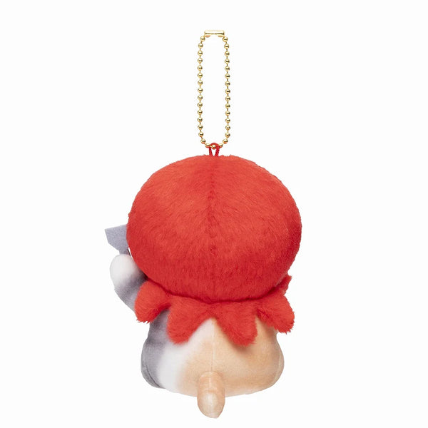 Mofusand Octopus Red Cat Plush Keychain
