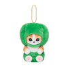 Mofusand Paprika Green Cat Plush Keychain