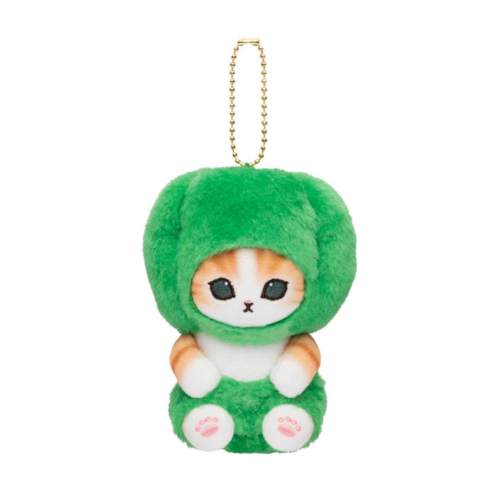 Mofusand Paprika Green Cat Plush Keychain