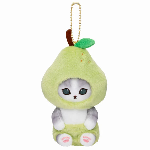 Mofusand Pear Cat Plush Keychain