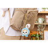 Mofusand Polka Dot Scarf Cat Face & Paw Charm Keychain