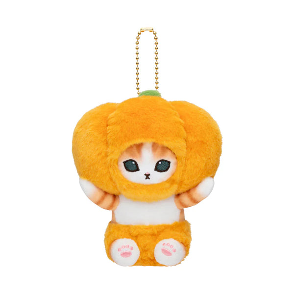 Mofusand Pumpkin Cat Plush Keychain