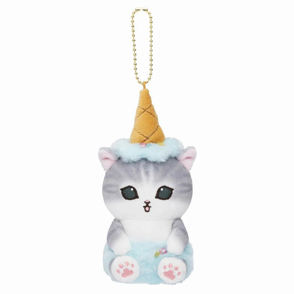 Mofusand Soda Ice Cream Cat Plush Keychain