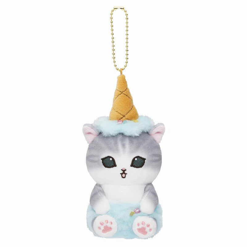 Mofusand Soda Ice Cream Cat Plush Keychain