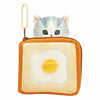 Mofusand Toast & Egg Cat Plush Pouch 18cm