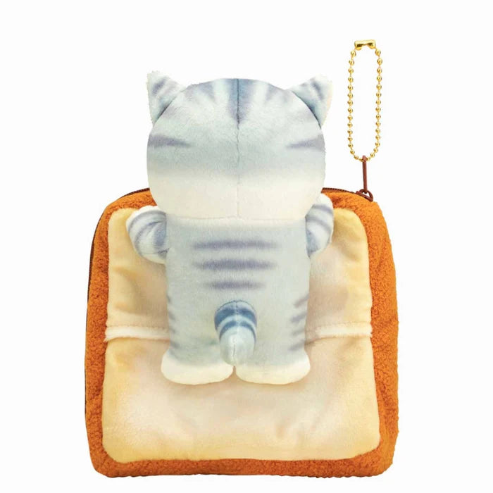 Mofusand Toast & Egg Cat Plush Pouch 18cm