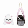 Mofusand Walking White Cat with Carrier Plush Keychain