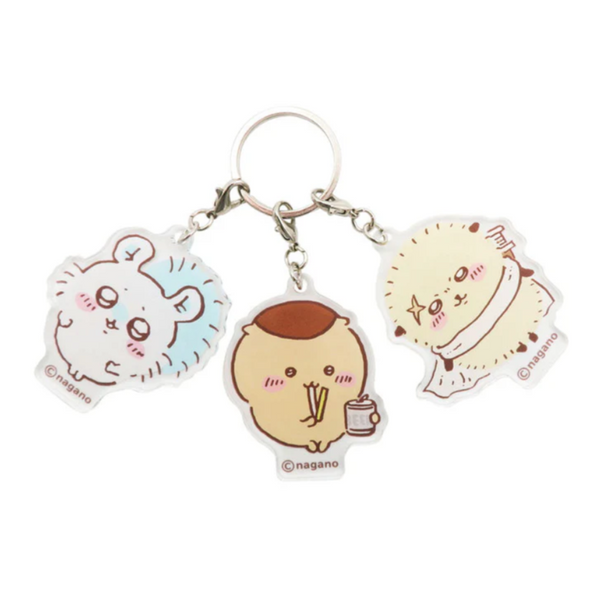 Momonga & Kuri-Manju & Rakko 3 Pcs Acrylic Key Ring