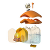 Twinkle Glory house shaped humidifier with a cute Dono duck character, yellow and orange design, USB powered.