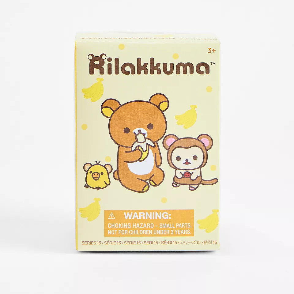 Kilakkuma toy packaging with cartoon characters on a white background