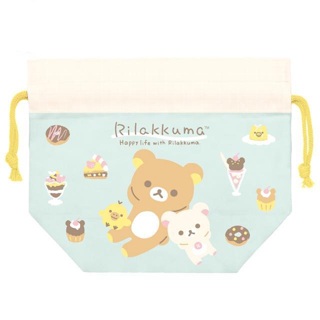 Rilakkuma Happy Life Drawstring Bag