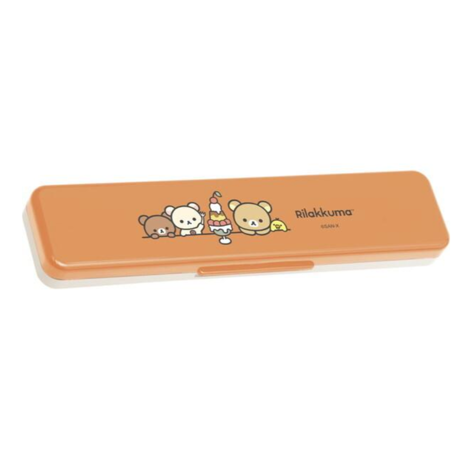 Rilakkuma Home Cafe Chopsticks 18cm & Spoon With Case