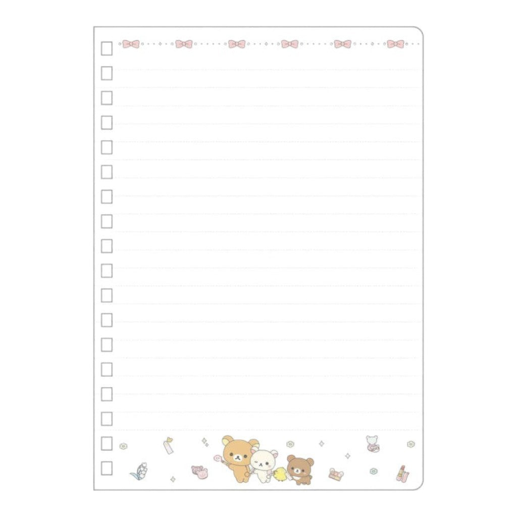 San-X Rilakkuma Chairoikoguma Korilakkuma B6 Ring Notebook