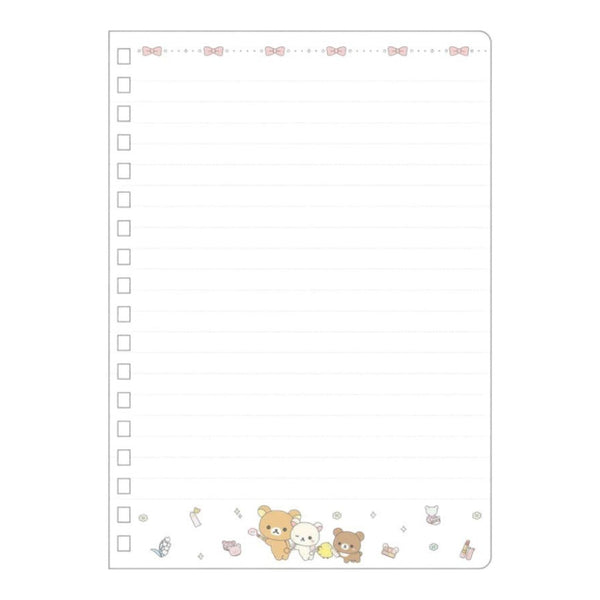 San-X Rilakkuma Chairoikoguma Korilakkuma B6 Ring Notebook