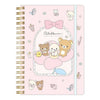 San-X Rilakkuma Chairoikoguma Korilakkuma B6 Ring Notebook