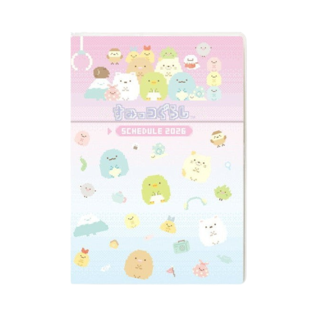San-X Sumikko Gurashi Crane Game 2026 Monthly Planner Diary A6